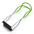 Canning Jar Lifter Tongs with Anti-Slip Head and PVC Handle - Green