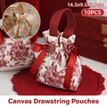 Canvas Candy Bags for Weddings - Cream, Pack of 10 - view 2