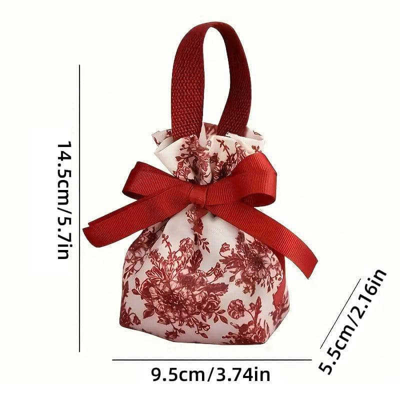 Canvas Candy Bags for Weddings - Cream, Pack of 10 - view 4
