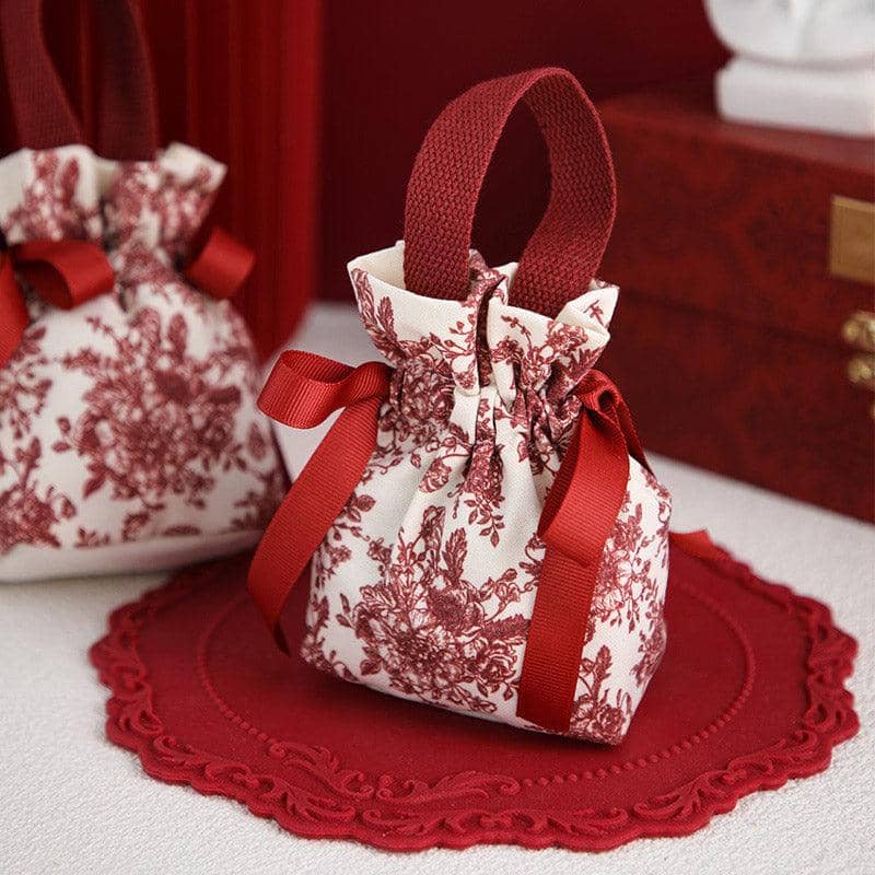 Canvas Candy Bags for Weddings - Cream, Pack of 10 - view 5