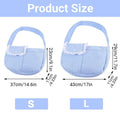 Canvas Cat Carrier Crossbody Shoulder Bag - Pink, Small (37 x 23 x 11 cm) - view 4