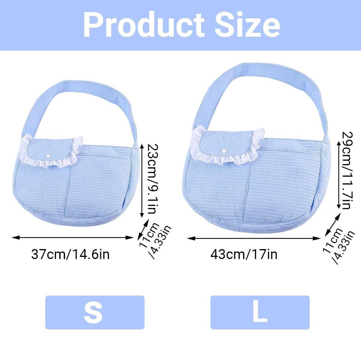 Canvas Cat Carrier Crossbody Shoulder Bag - Pink, Small (37 x 23 x 11 cm) - view 4