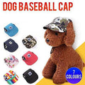 Canvas Dog Sun Hat with Ear Holes, Medium (31 cm Head) - Multicolour Stripe - view 2