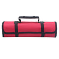 Canvas Tool Roll, 22 Pocket Spanner and Wrench Bag - Red