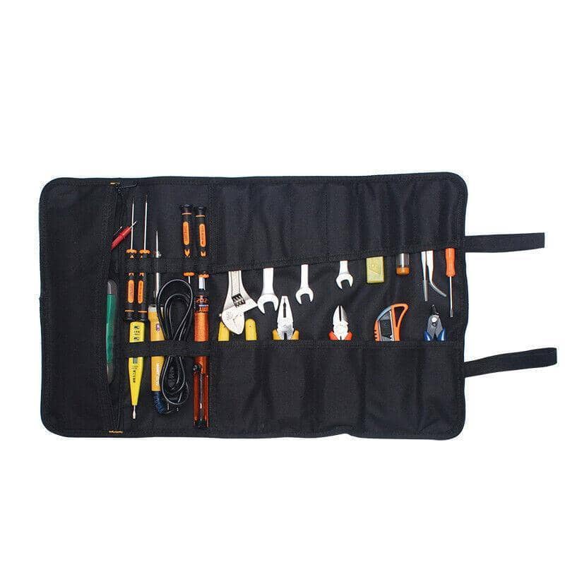 Canvas Tool Roll, 22 Pocket Spanner and Wrench Bag - Red - view 4
