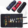 Canvas Tool Roll, 22 Pocket Spanner and Wrench Bag - Red - view 5