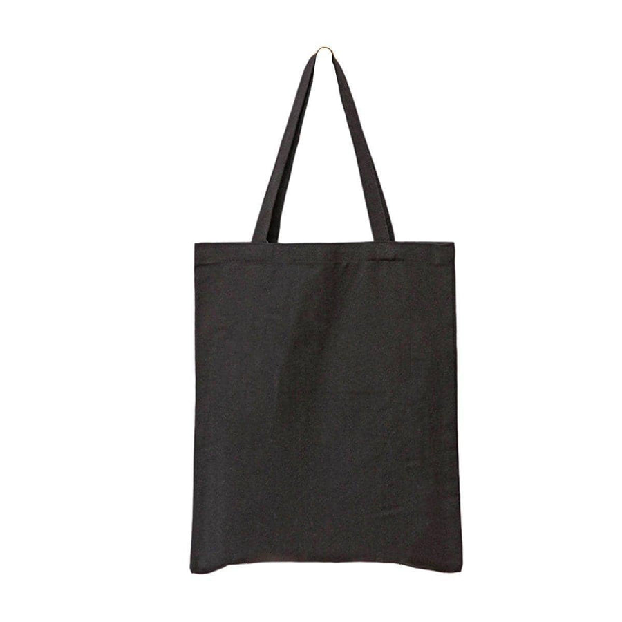 Canvas Tote Bags, Pack of 5 - Black, 40 x 50 cm