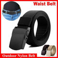 Canvas Web Belt Tactical Nylon Outdoor Waistband - Black - view 2