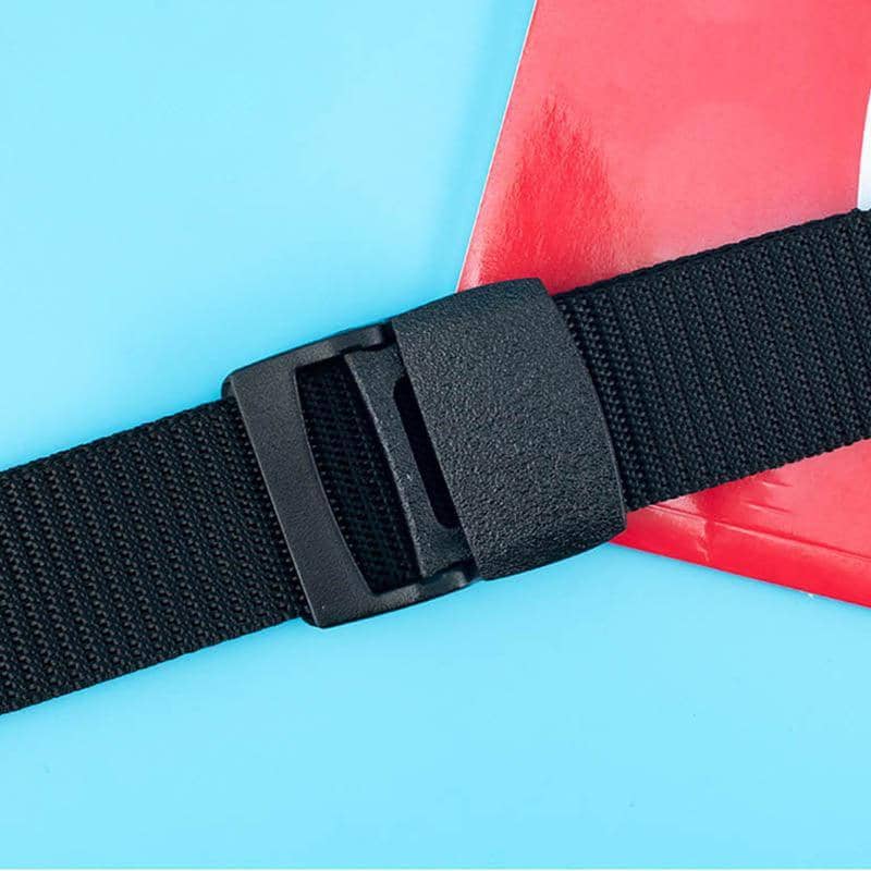 Canvas Web Belt Tactical Nylon Outdoor Waistband - Black - view 4