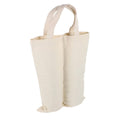 Canvas Wine Double Bottle Bags, Pack of 10 Gift Bags with Handles for Parties and Weddings - view 2