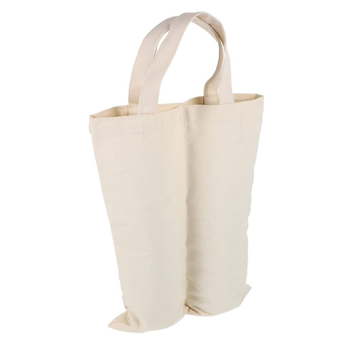 Canvas Wine Double Bottle Bags, Pack of 10 Gift Bags with Handles for Parties and Weddings - view 2
