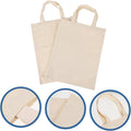 Canvas Wine Double Bottle Bags, Pack of 10 Gift Bags with Handles for Parties and Weddings - view 5