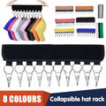 Cap Organiser Hanger 10 Clip Hat Rack for Door and Wardrobe - Yellow - view 2