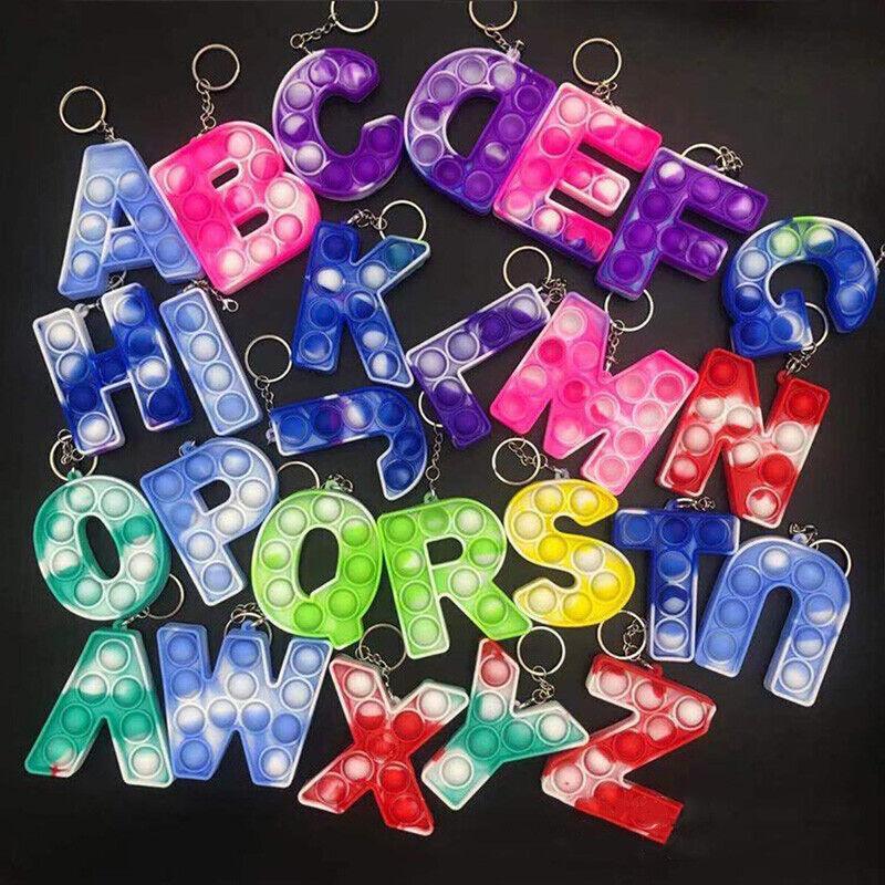 Capital Letter S Fidget Toy Key Chain Large Size for Backpacks - Model S - view 13