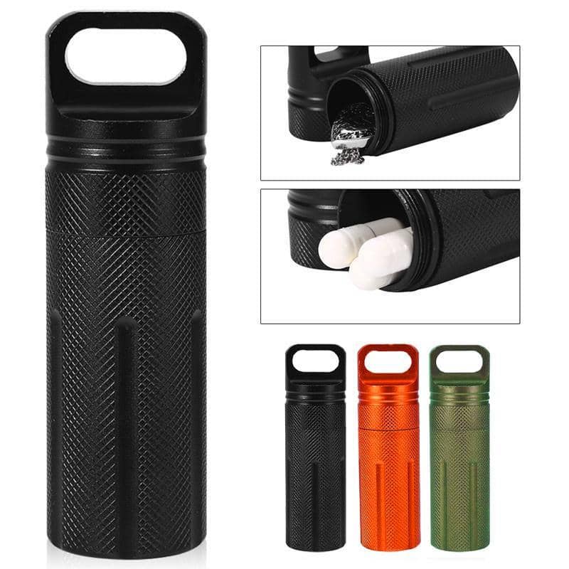 Capsule Storage Bottle in Aluminium Alloy, Single - Green - view 4
