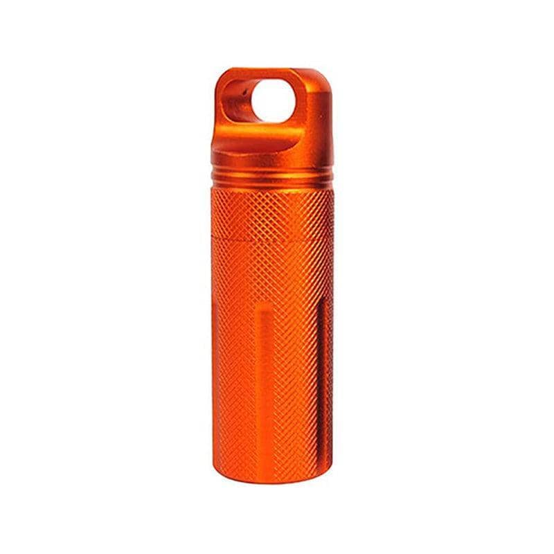 Capsule Storage Bottle in Aluminium Alloy, Single - Orange