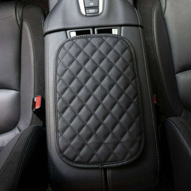 Car Armrest Cushion Pad with Non-Slip Cover, PU Leather Console Box Protector - view 5