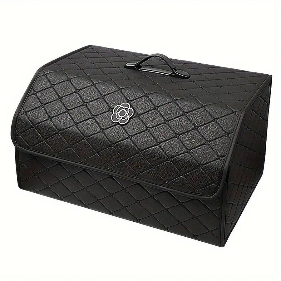 Car Boot Organiser Storage Bag, Foldable Quilted - Large