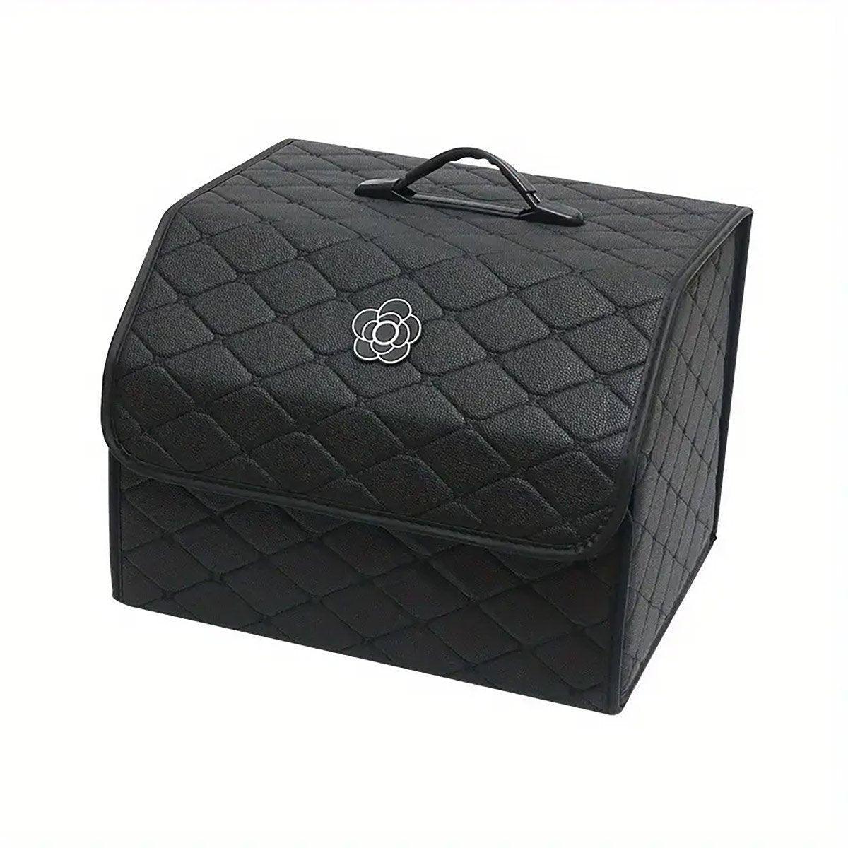 Car Boot Organiser Storage Bag, Foldable Quilted - Small