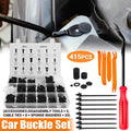 Car Buckle Set of 415 for Auto Body Trim, Bumper and Fender Repair