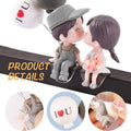Car Dashboard Couple Ornament Set - Grey with Balloon - view 5