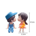 Car Dashboard Couple Ornament Set - Grey Boy and Girl - view 3
