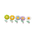 Car Dashboard Flower Ornament in Painted Resin - Blue - view 3