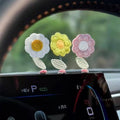Car Dashboard Flower Ornament in Painted Resin - Yellow - view 5