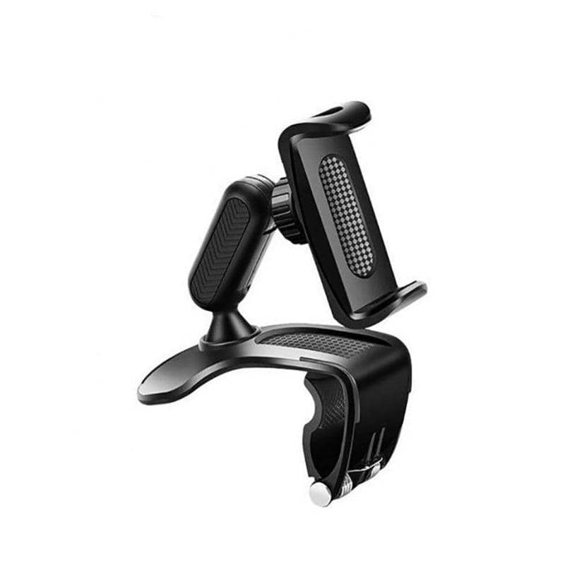 Car Dashboard Phone Holder Mount, 360-Degree Rotating Spring Clamp - view 2