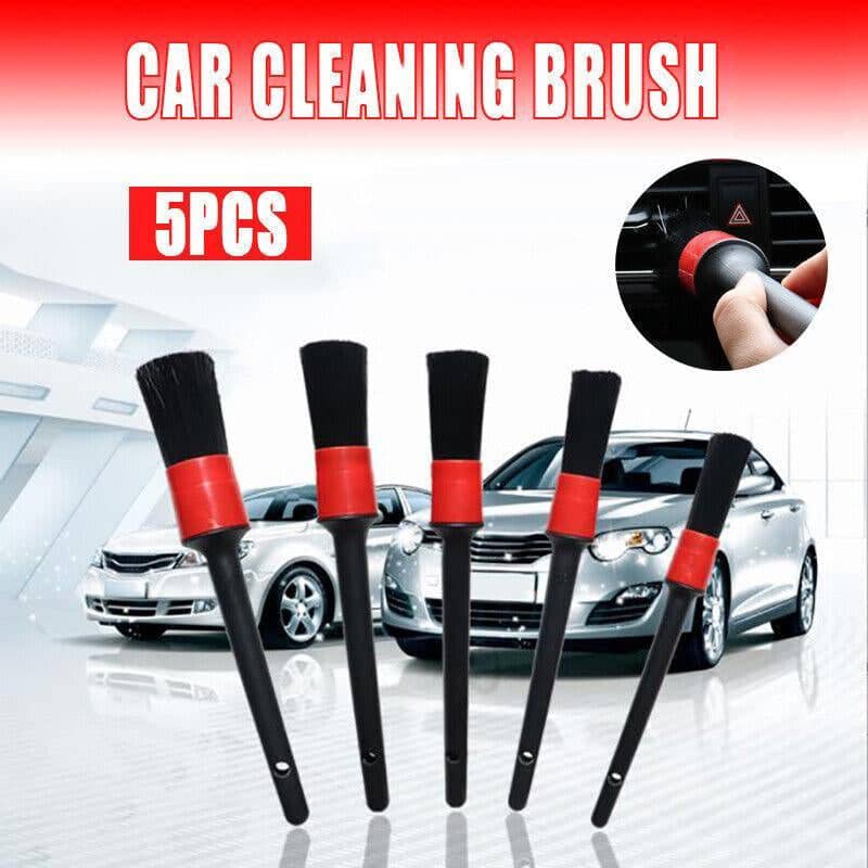 Car Detailing Brush Set for Interior Vents and Dashboards - Set of 5