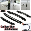 Car Door Edge Guard Anti-Collision Scratch Protector Strips, Black, Pack of 4 - view 3
