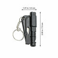 Car Emergency Escape Tool with Cutter and Whistle - Red - view 4