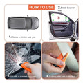 Car Escape Keyring with Window Breaker and Seat Belt Cutter Set of 3 - Pink - view 3