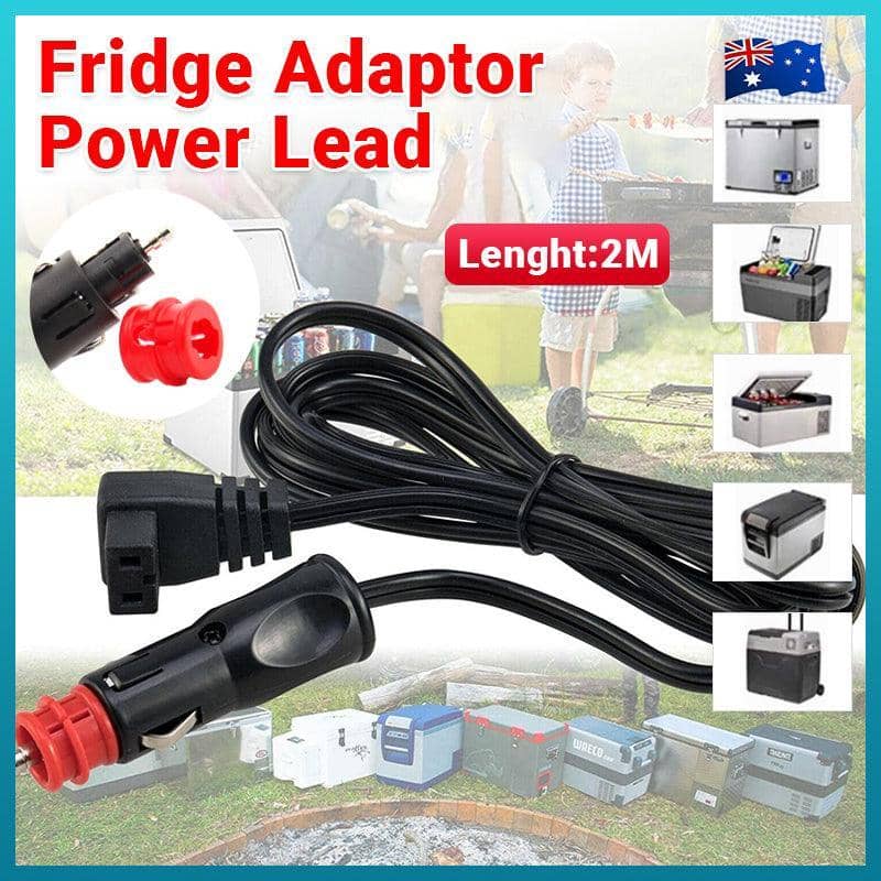 Car Fridge Power Lead, 2 m Cigarette Lighter Plug Adaptor Cable