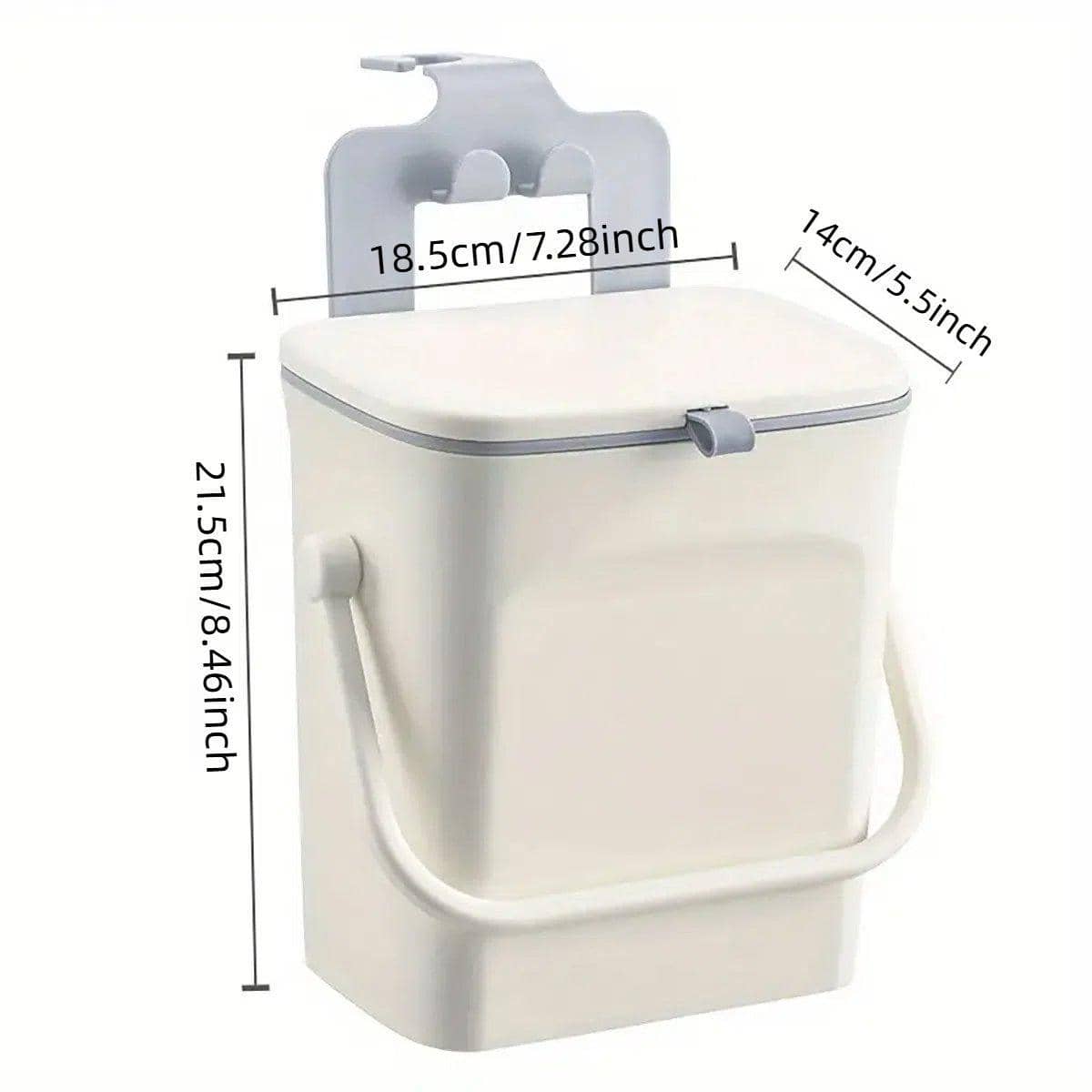 Car Garbage Can with Phone Holder, Wall Mounted in-Car Waste Bin - view 3