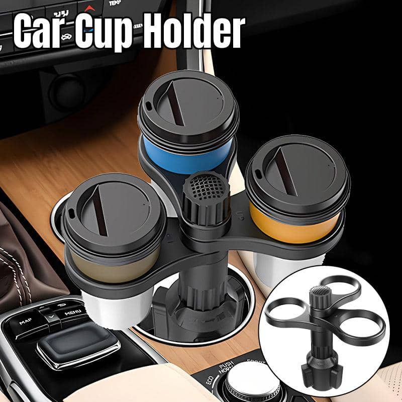Car Multi Cup Holder Organiser with Adjustable Base for Travel