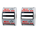 Car Oil Change Reminder Stickers for Service Tracking, 2 Rolls (200 Stickers) - view 2