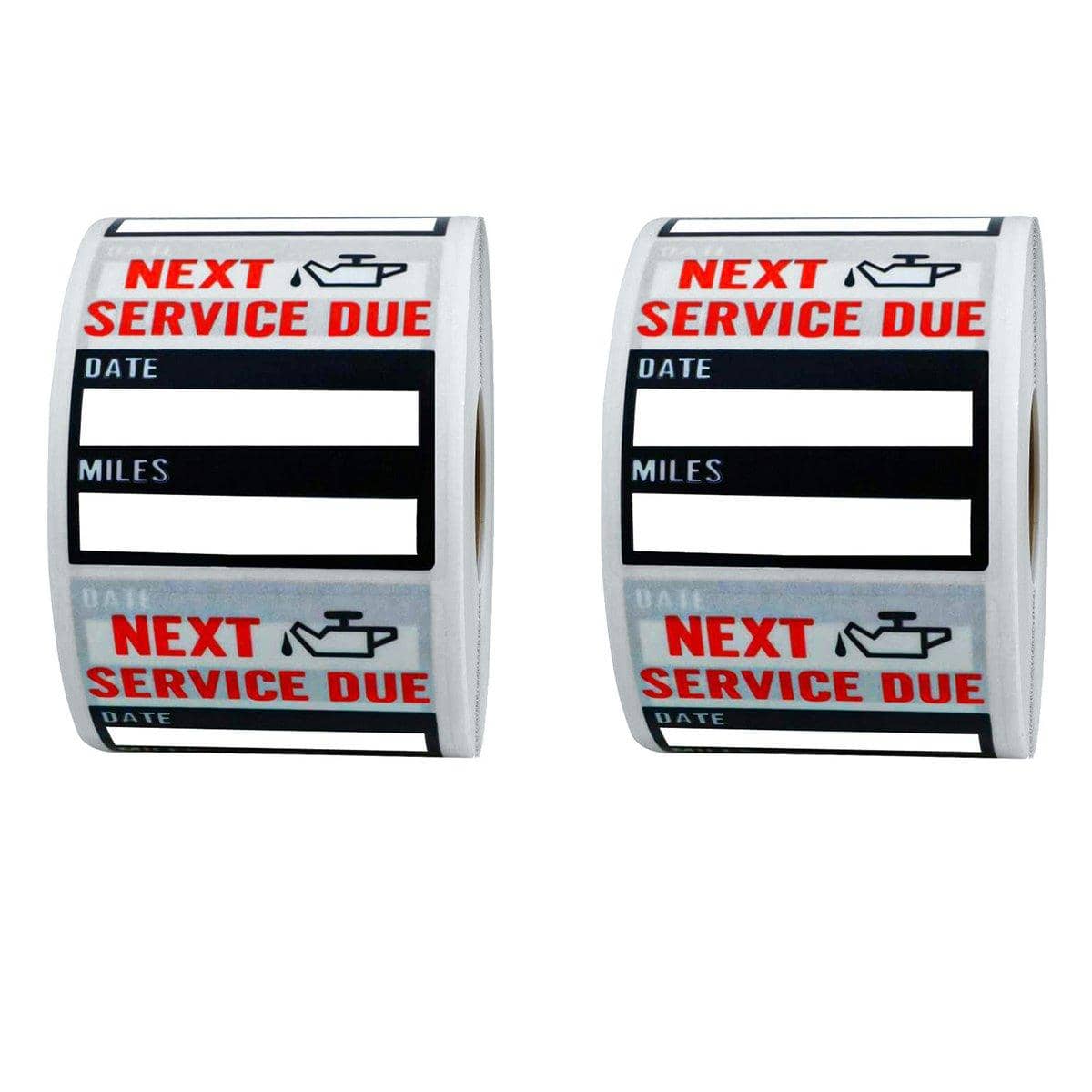 Car Oil Change Reminder Stickers for Service Tracking, 2 Rolls (200 Stickers) - view 2