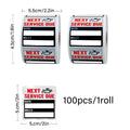 Car Oil Change Reminder Stickers for Service Tracking, 2 Rolls (200 Stickers) - view 3