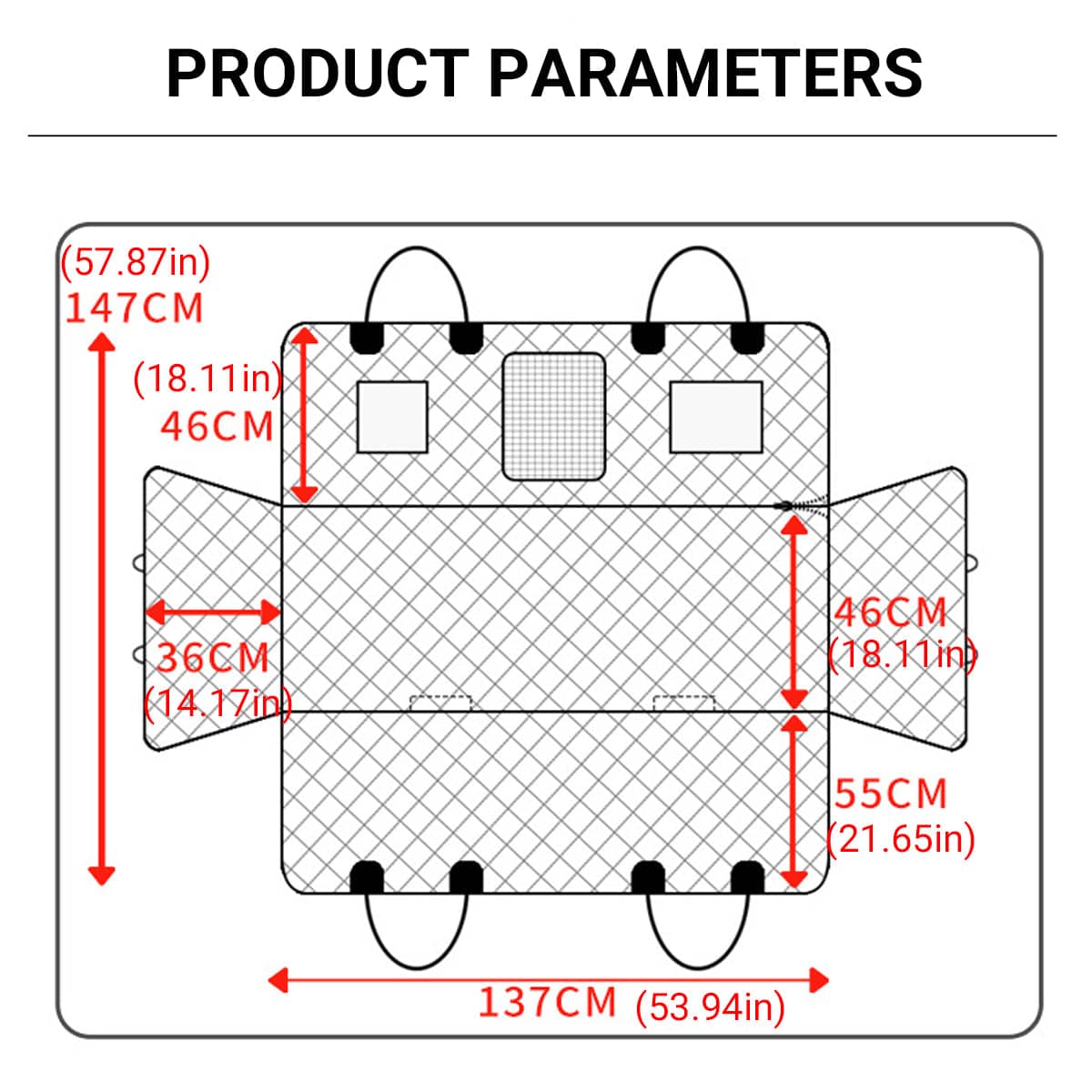 Car Rear Seat Pet Mat for Dogs and Cats, Detachable Waterproof Non-Slip Washable Cover - view 3