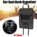 Car Seat Back Organiser, Faux Leather Storage Pockets for Travel