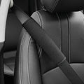 Car Seat Belt Shoulder Strap Cover Soft Pad Protector, Pack of 4, Black - view 3
