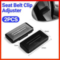 Car Seat Belt Shoulder Strap Positioning Clip, Pack of 2 - Black - view 2