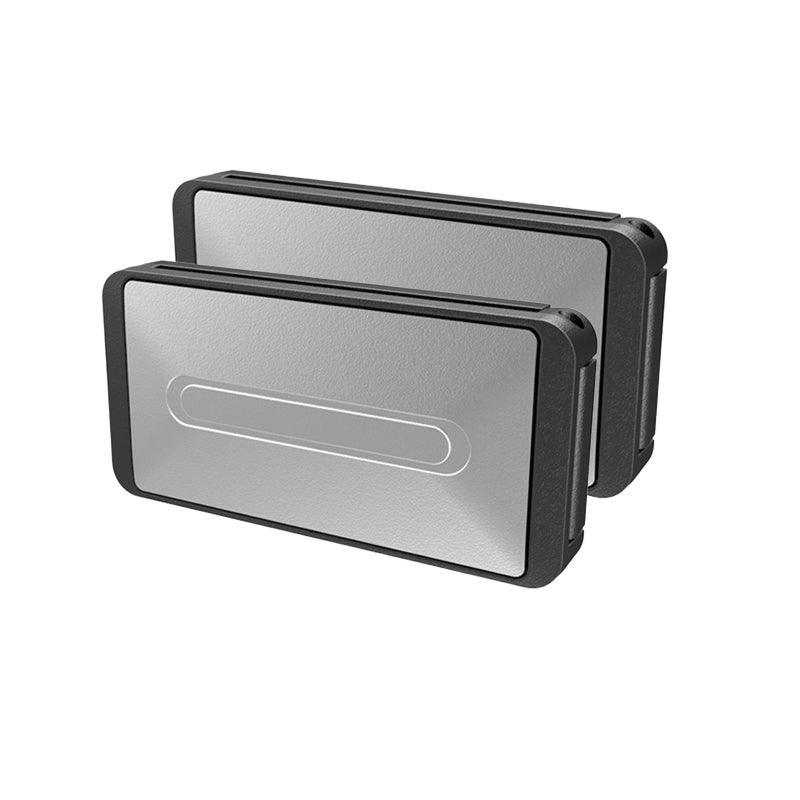 Car Seat Belt Shoulder Strap Positioning Clip, Pack of 2 - Silver