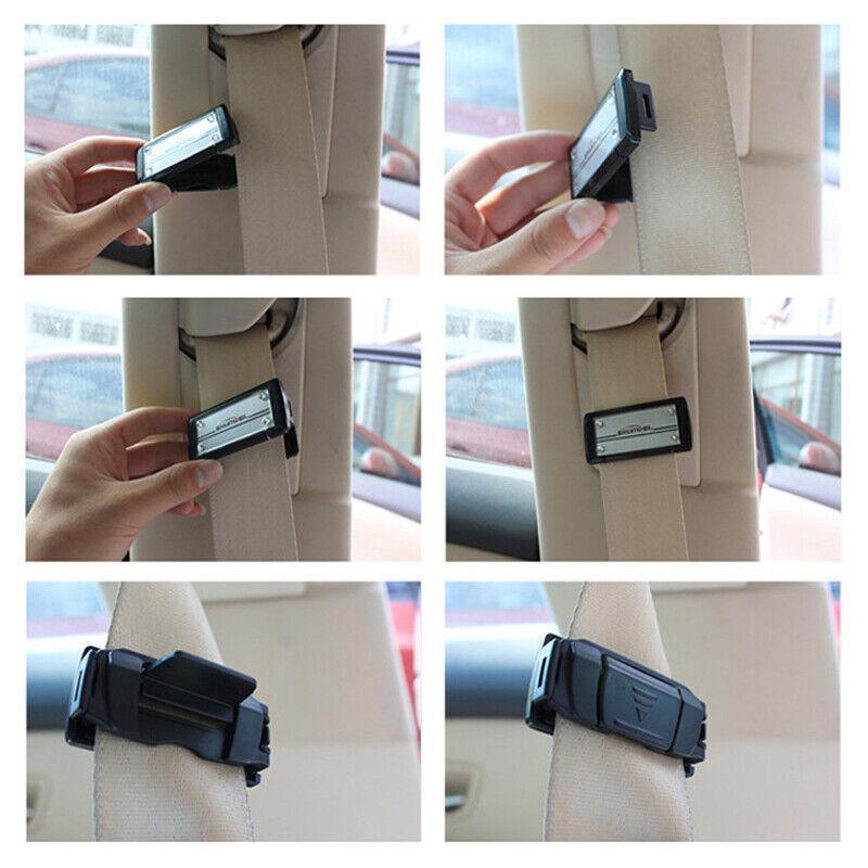 Car Seat Belt Shoulder Strap Positioning Clip, Pack of 2 - Silver - view 4