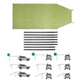 Car Side Awning Tent 300 x 200 cm, Military Green Rear Canopy Shelter for SUVs - view 5