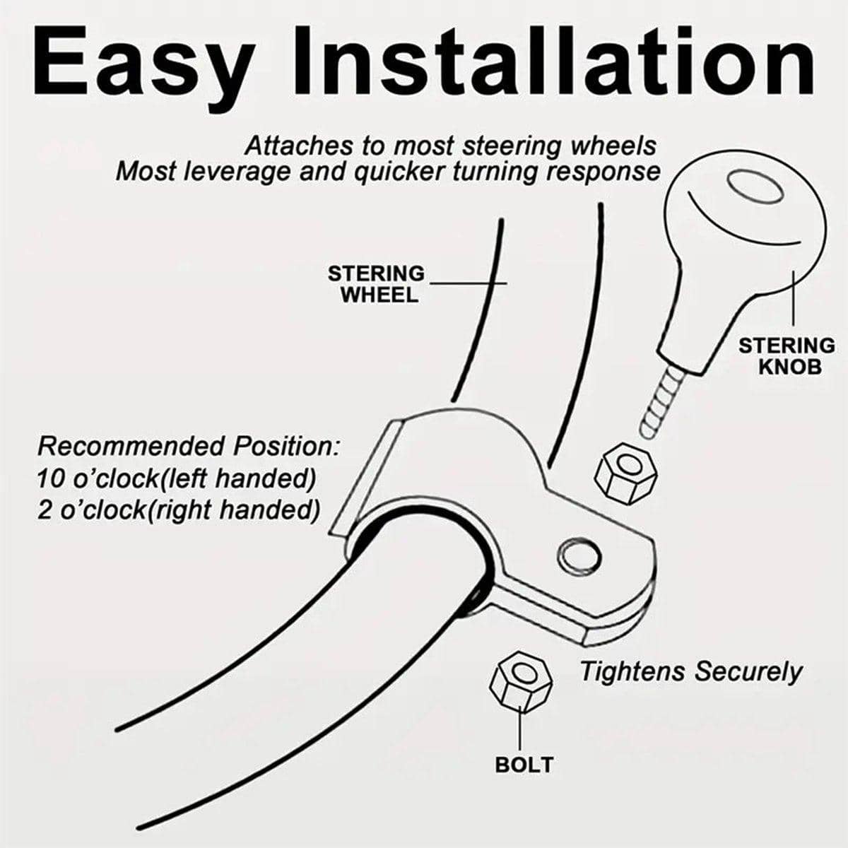 Car Steering Wheel Booster Balls One Hand Turn Aid Driving Assist, Pack of 2 - view 5