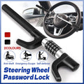 Car Steering Wheel Lock with 5-Digit Combination Code - Red - view 2