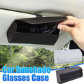 Car Sun Visor Glasses Holder Case - Black - view 2