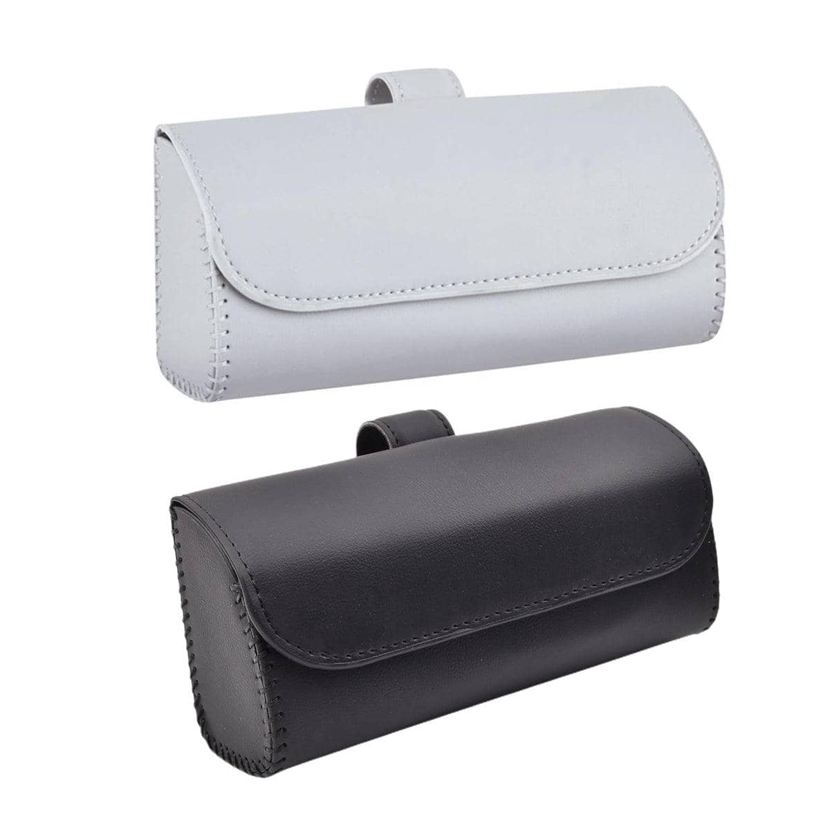 Car Sun Visor Glasses Holder Case - Black - view 3